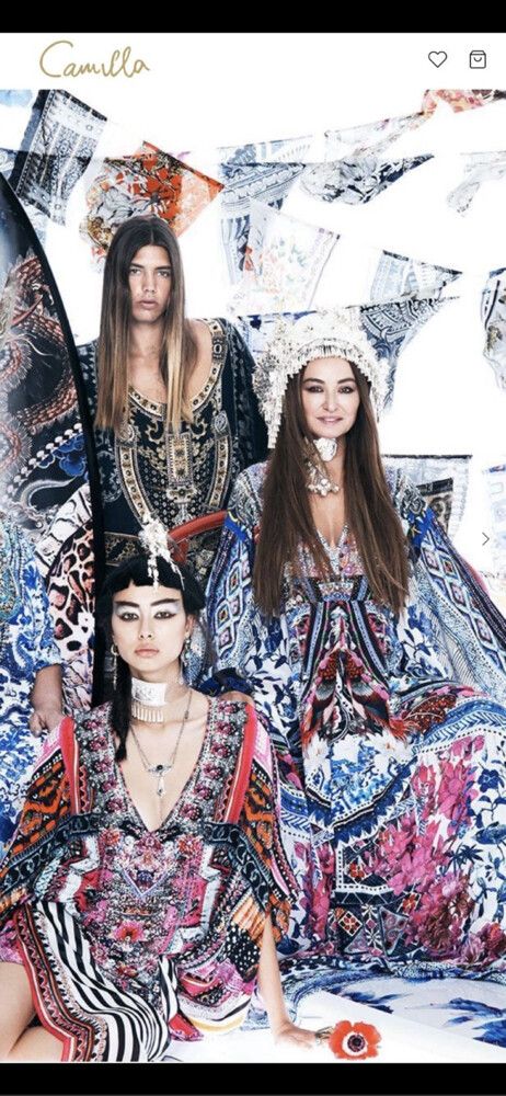 Camilla With Love Luxury Designer For the Love of Lhasa Jersey Wrap M Dress