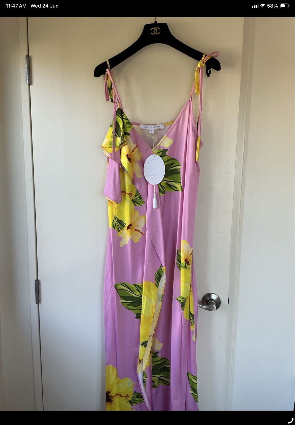 Trelise Cooper Luxury Designer NEW Sunset Soirée Golden Hour Vacay S Dress