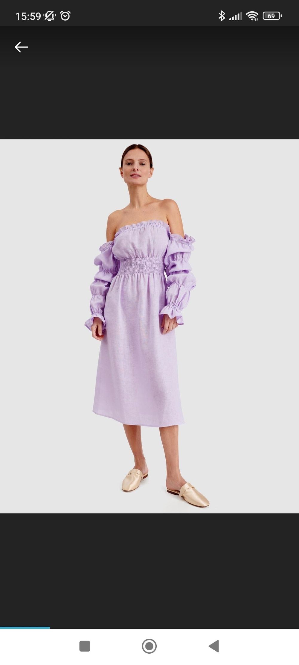 linen dress pastel Vikarla Linen Day Dress