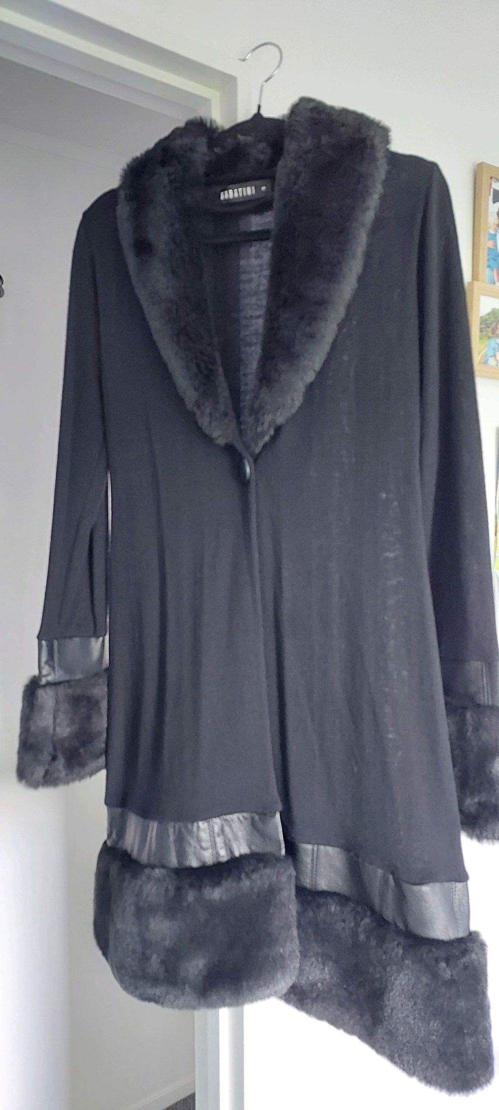 Sabatini longline Black Cardigan