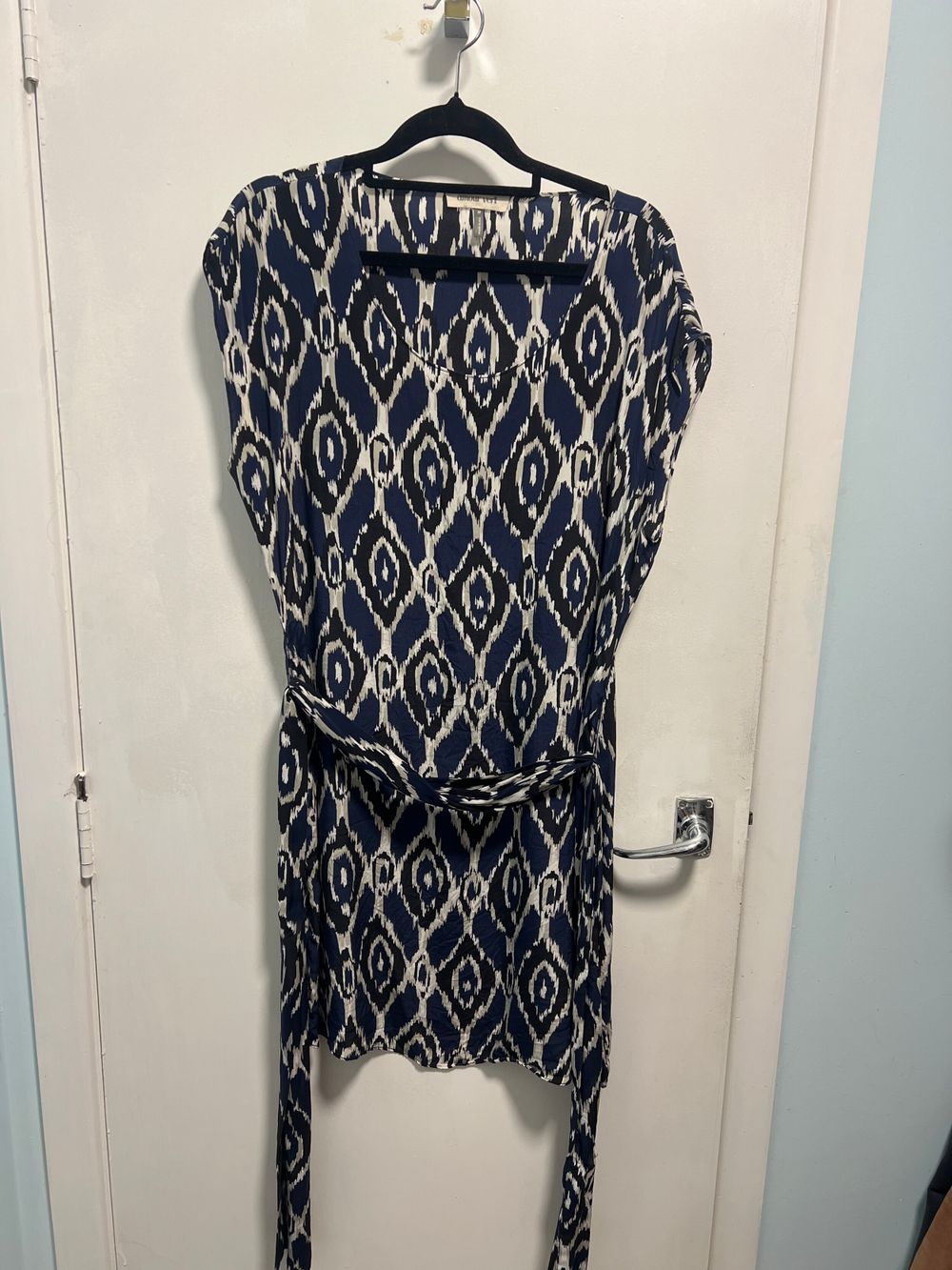 Amour Vert Blue Ikat Dress