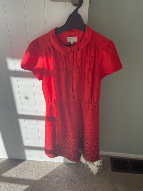 hi there karen walker red dress Anthropologie hi there from Karen Walker Red Boucle Tweed Dress Size 12P
