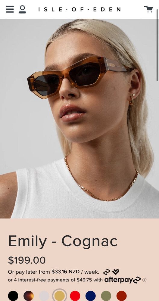 Isle Of Eden Emily - Cognac Sunglasses