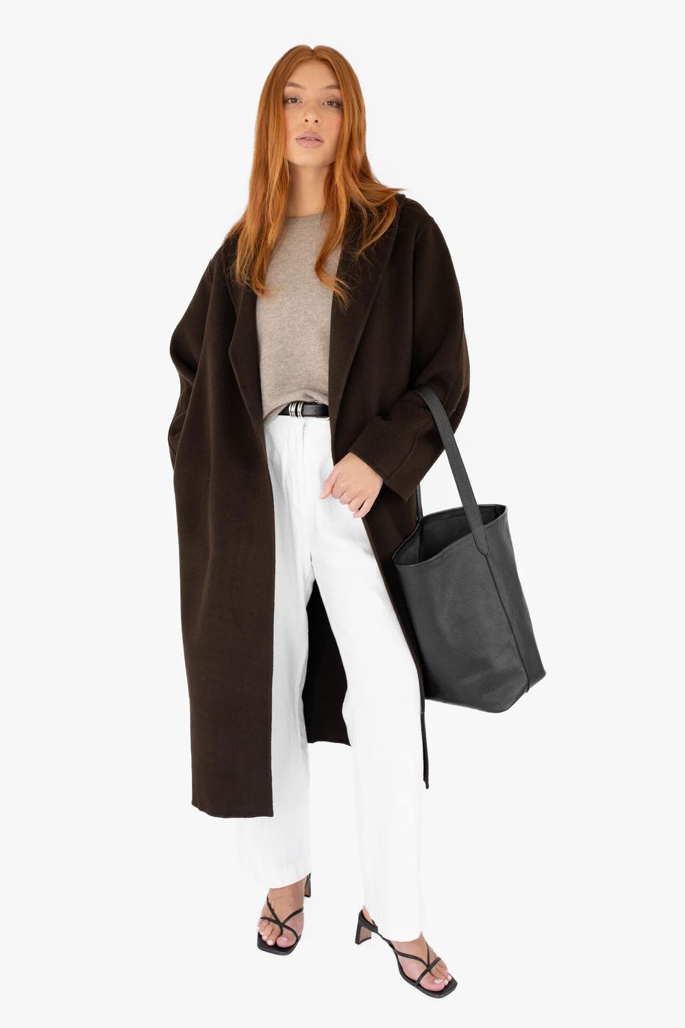 NEW Chloe Wool Coat - Chocolate