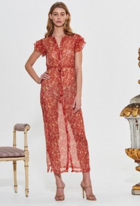 sir the label posey ruffle gown