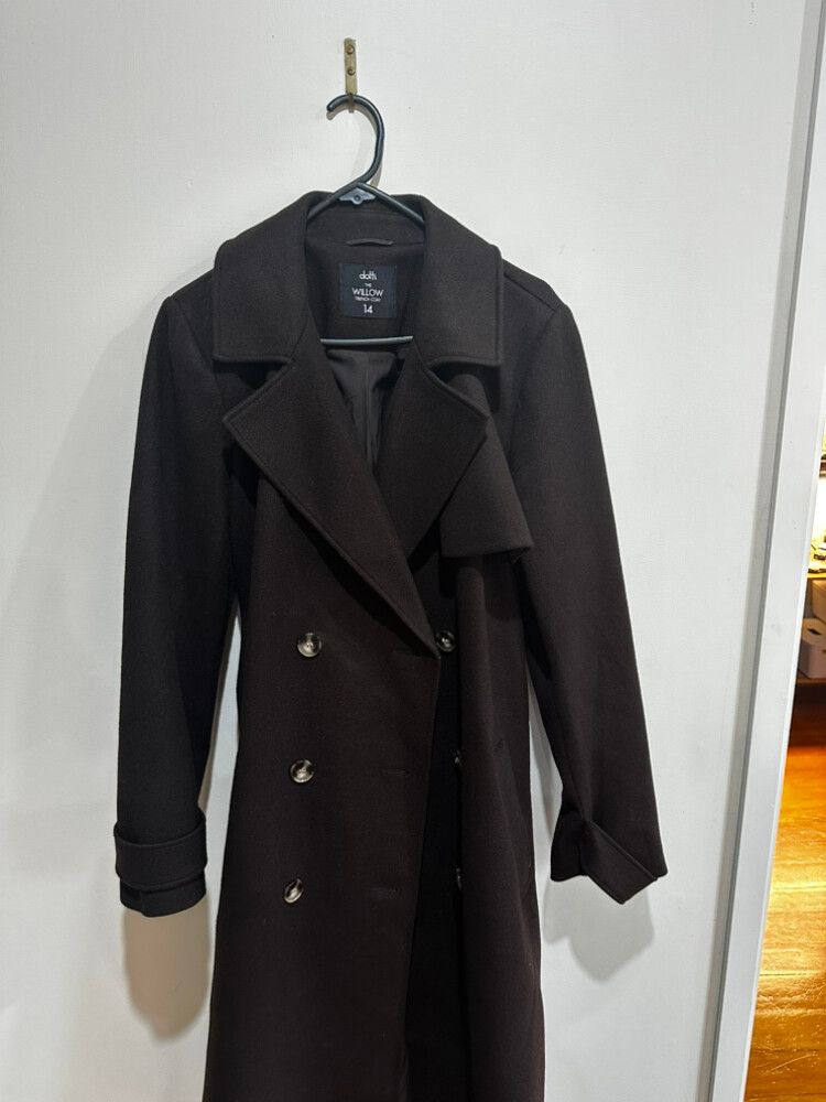 Dotti Black Willow Trench Coat