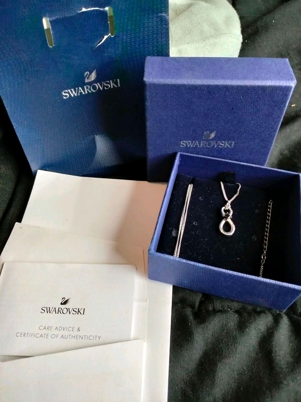 Swarovski infinity Necklace