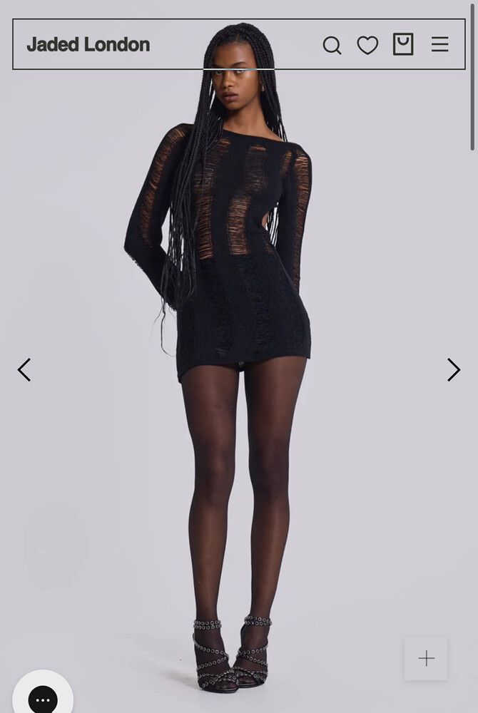 Jaded London - Jaded London Black Umbra Dress on Designer Wardrobe Jaded London - Jaded London Black Umbra Dress on Designer Wardrobe