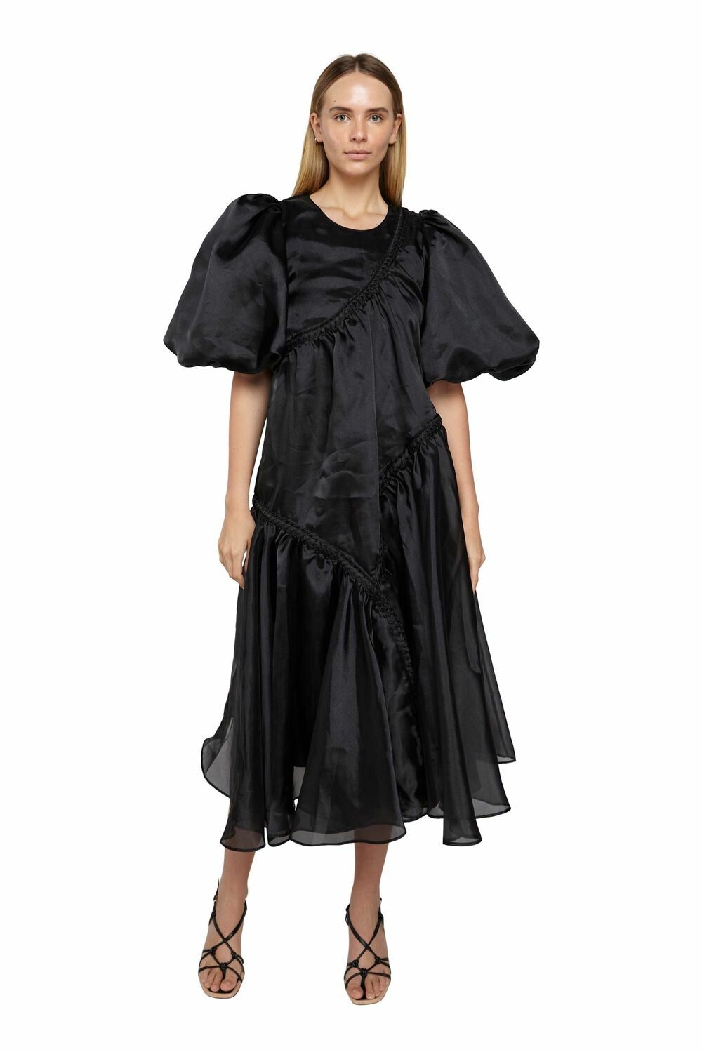 Aje - Riviera Braided Midi Dress on Designer Wardrobe Aje - Riviera Braided Midi Dress on Designer Wardrobe