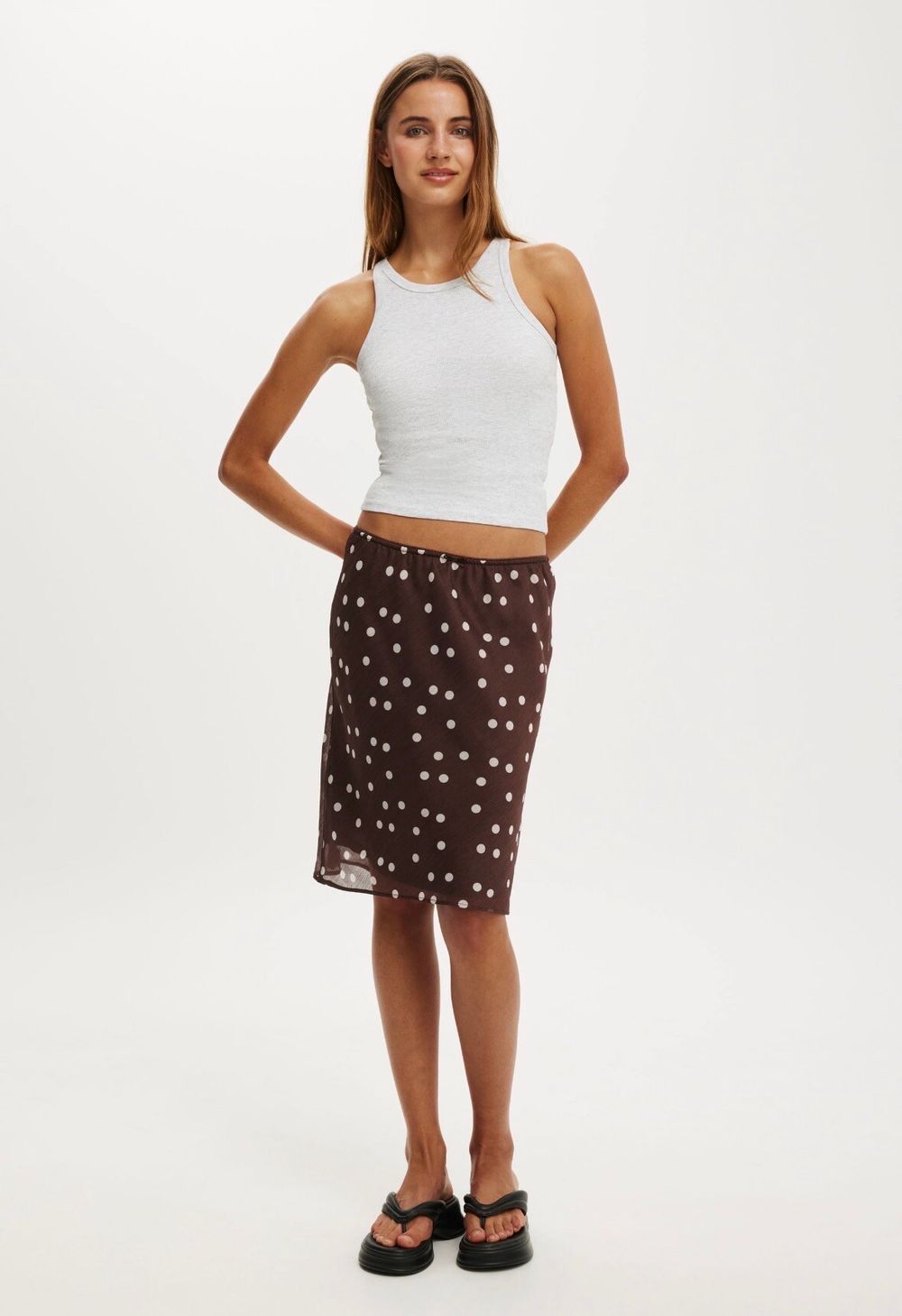 Cotton On Grey Ribbed Tank Top