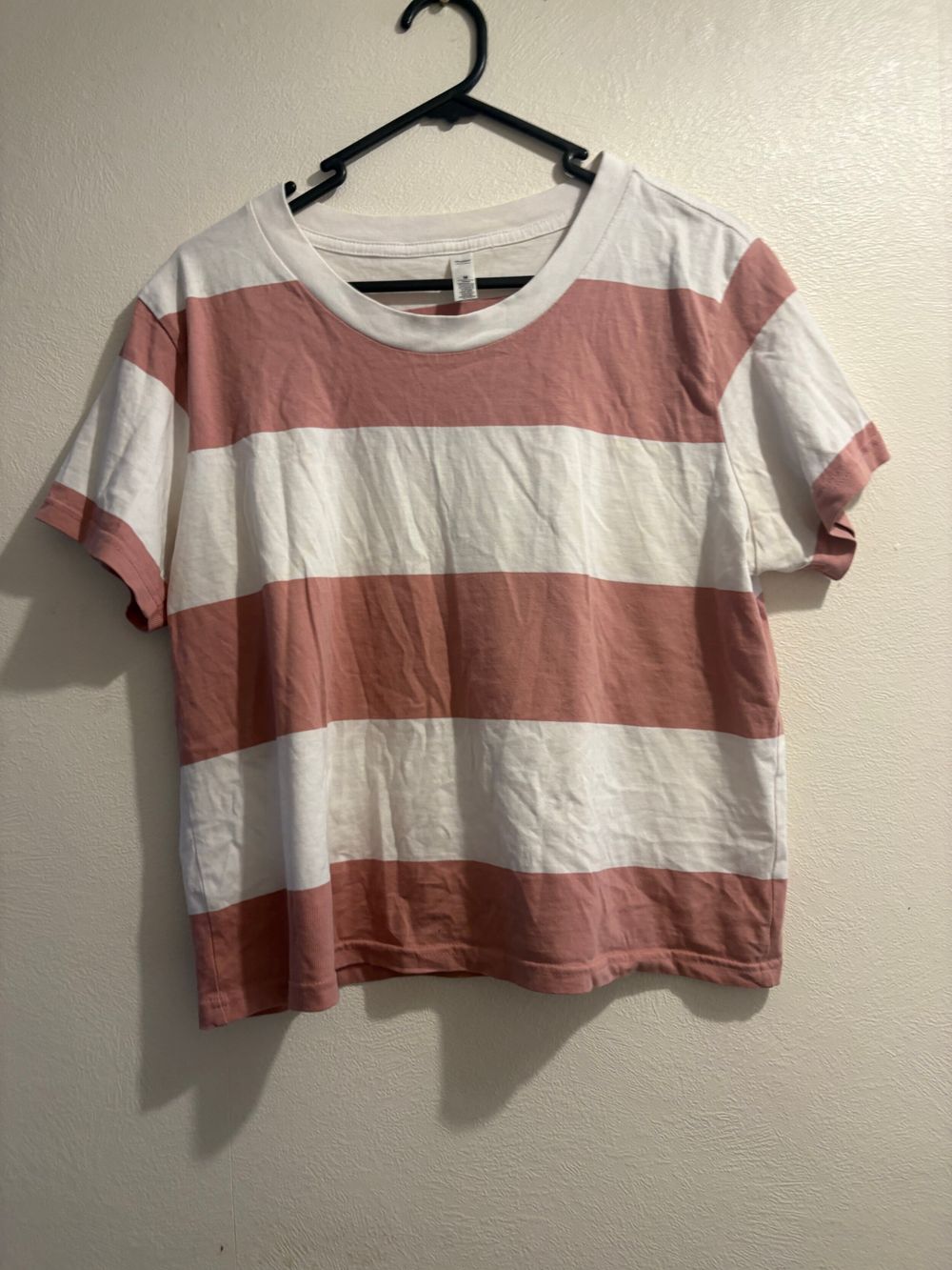 AS Colour Pink and White Striped T-Shirt