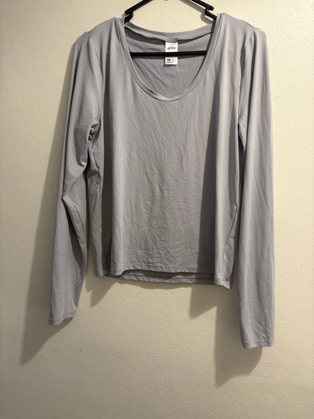 Grey Long Sleeve Top