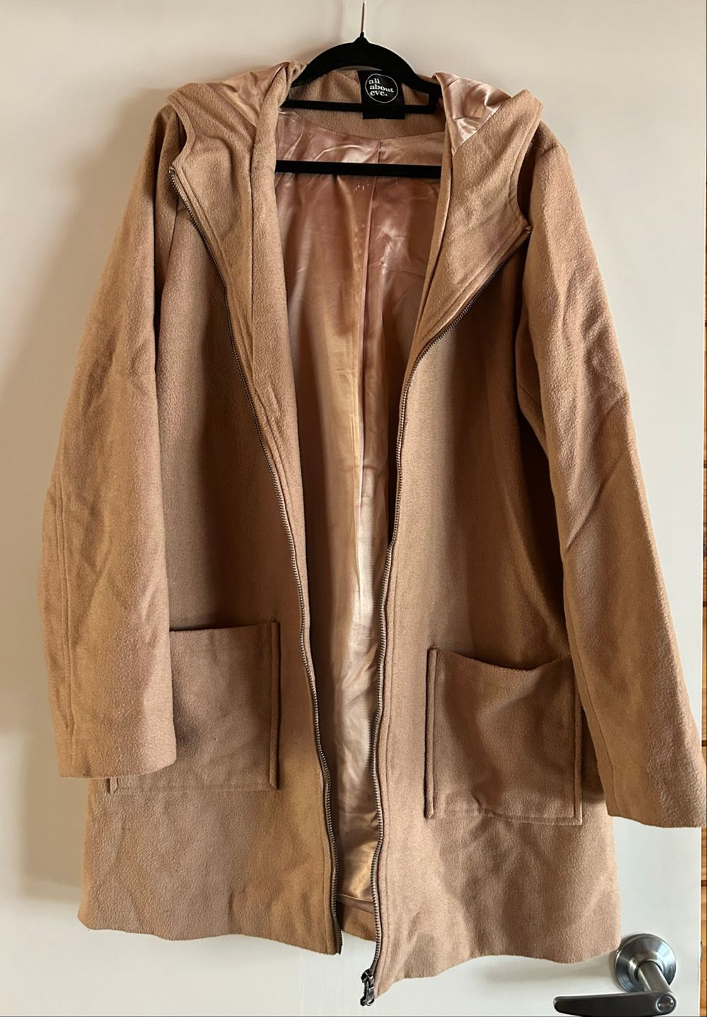 All About Eve Beige Hooded Coat