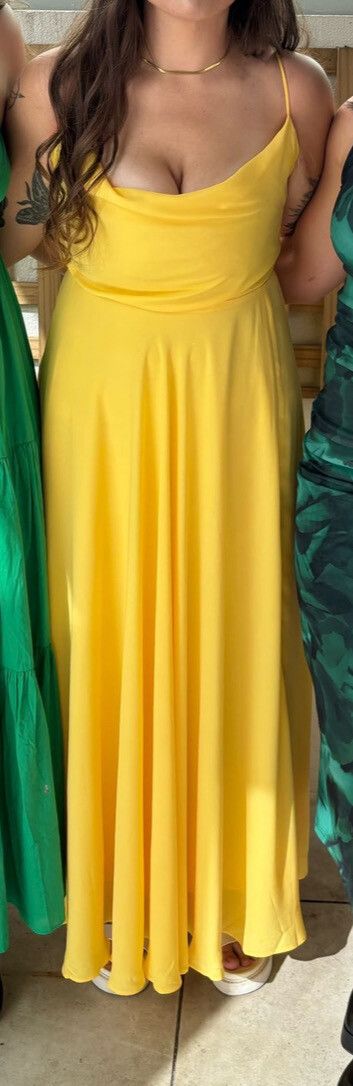 Celestine Midi Dress in Lemon
