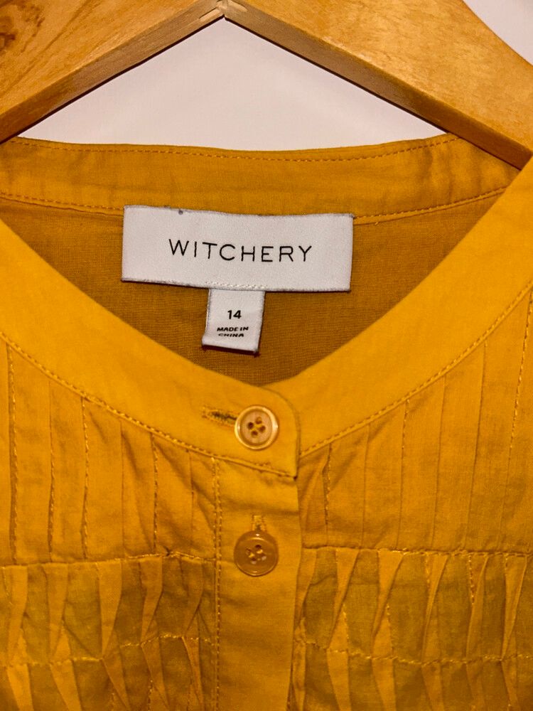 Mustard Witchery Blouse