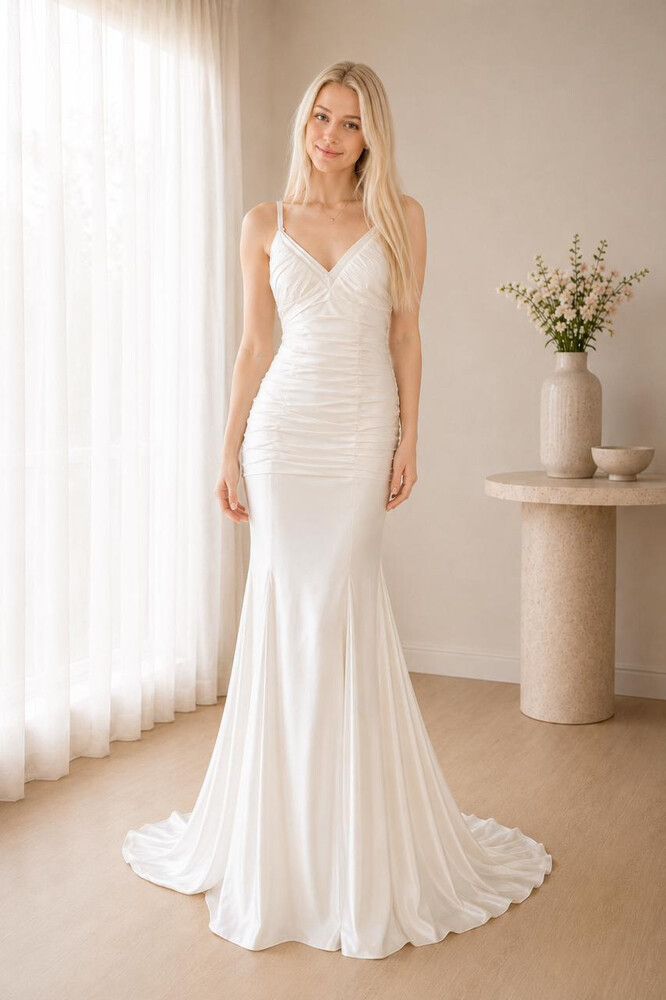Luxurious Silk Wedding Dress