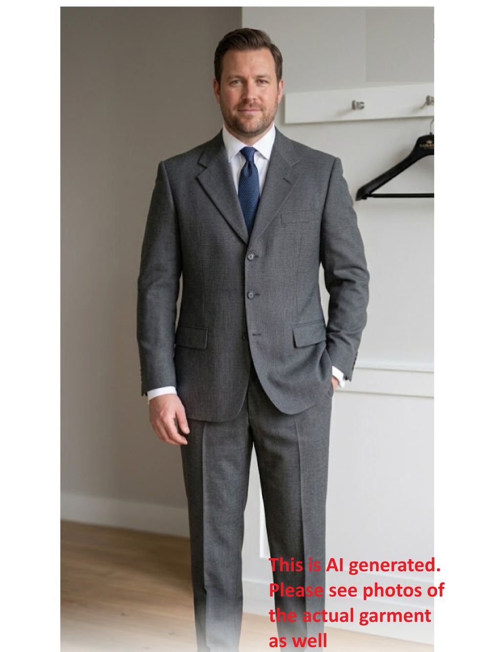 GQ Prestige Suit – dark grey winter suit
