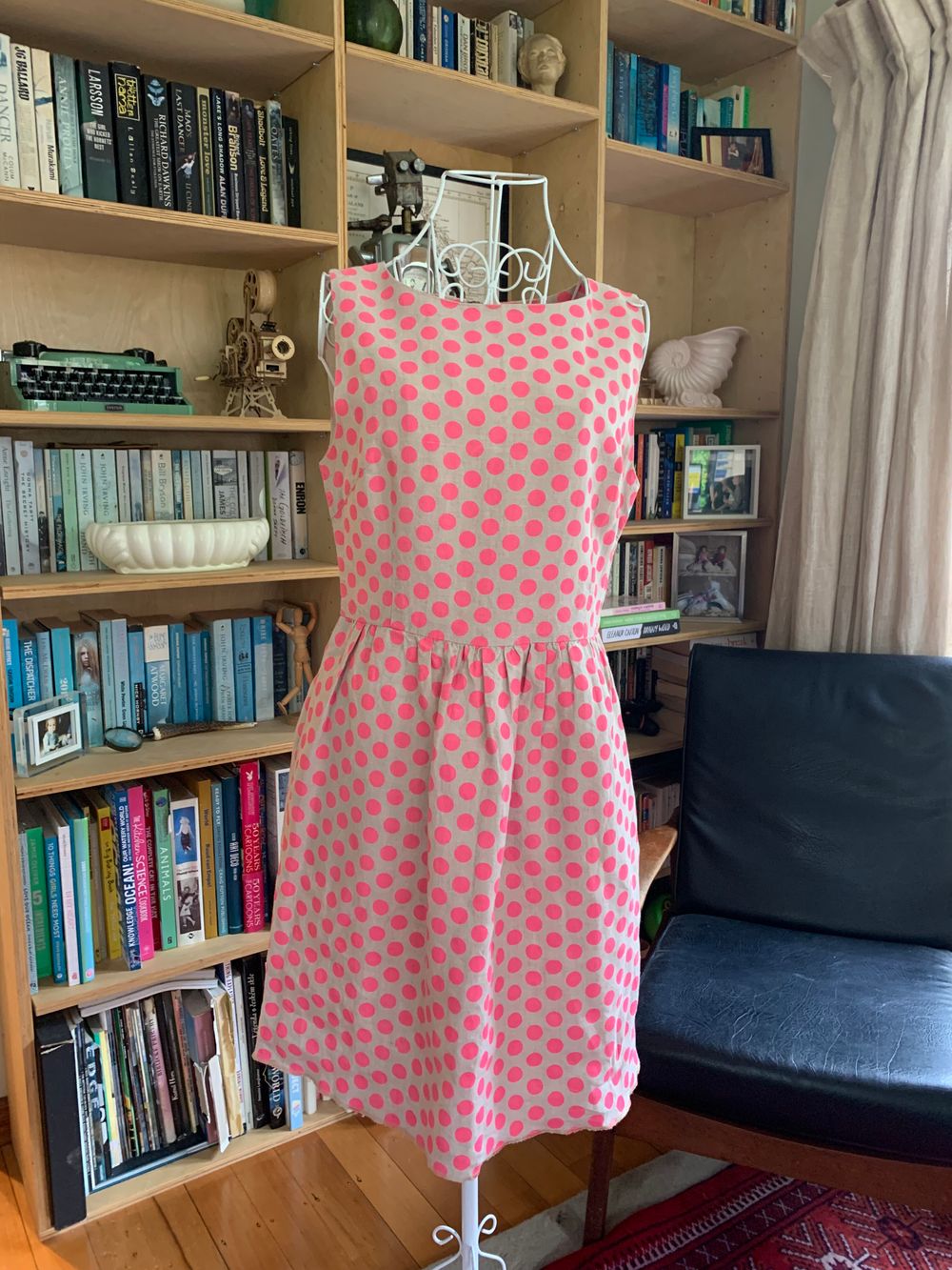 Gorman - Gorman pink dots linen dress on Designer Wardrobe