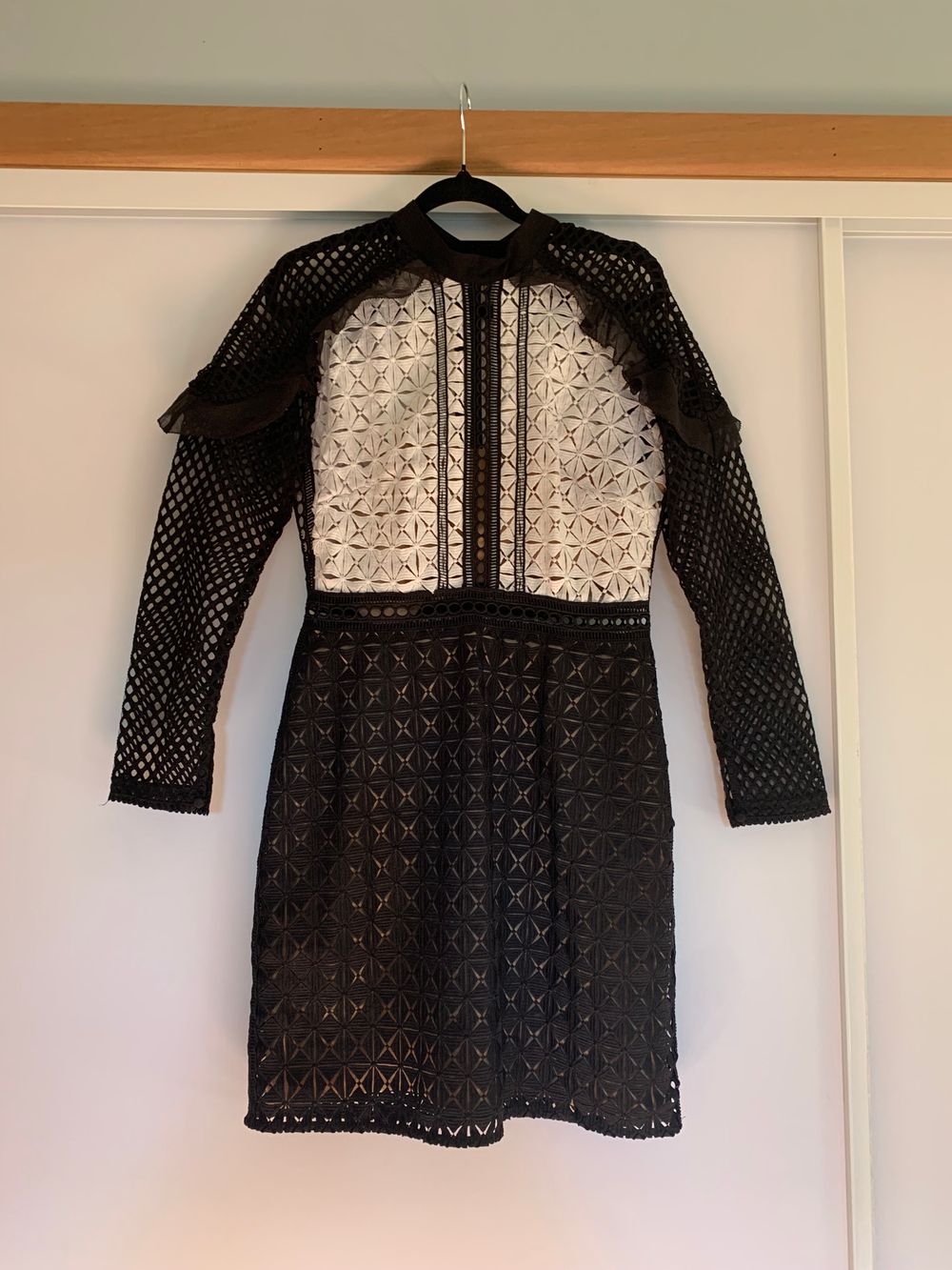 self portrait geometric lace dress self-portrait