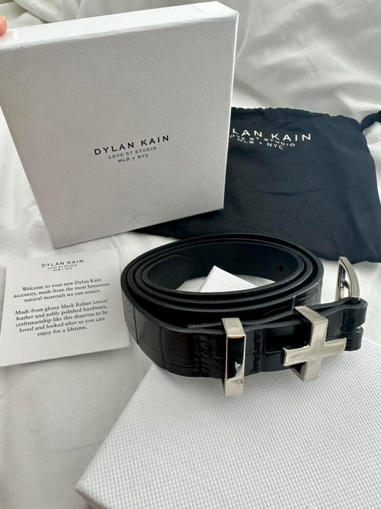 Dylan Kain - Dylan Kain Brooklyn Croc Belt on Designer Wardrobe display picture 2