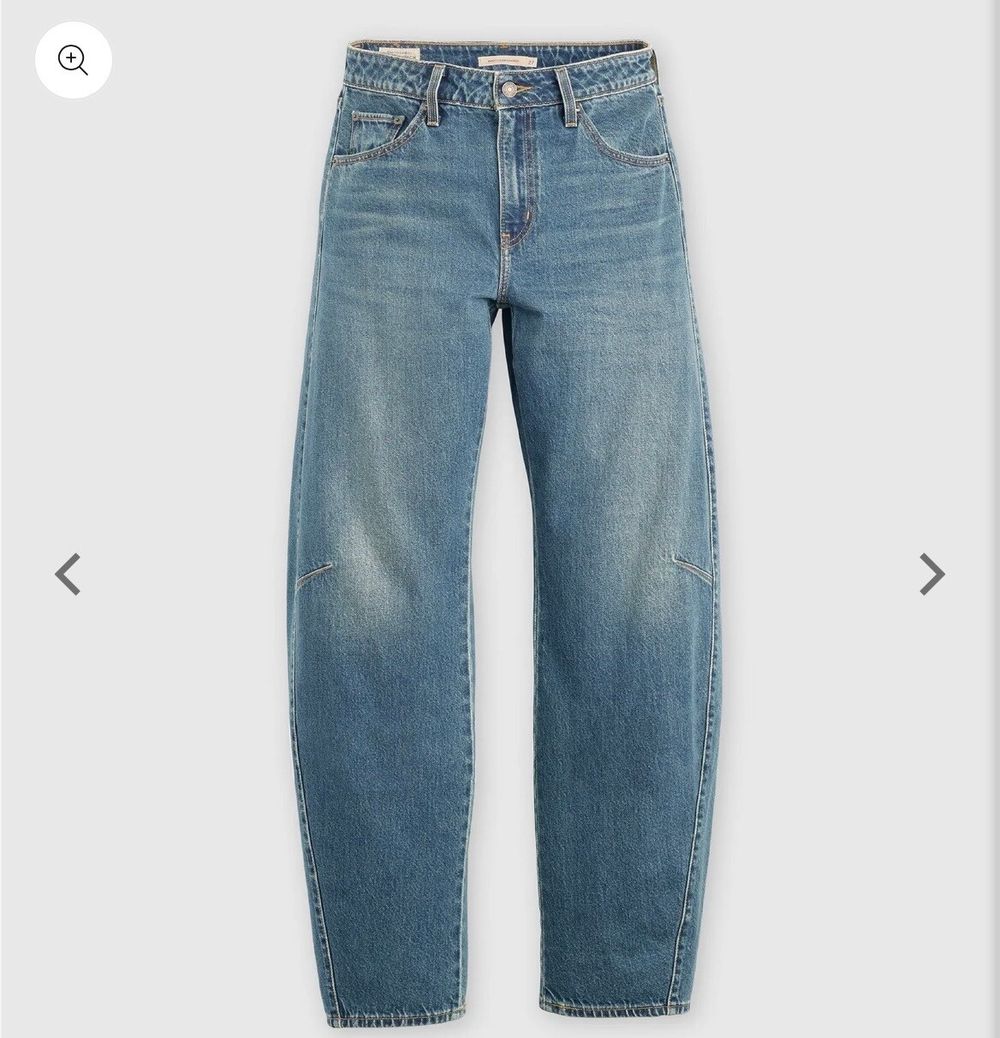 Levi's Blue Baggy Dad Barrel Jeans