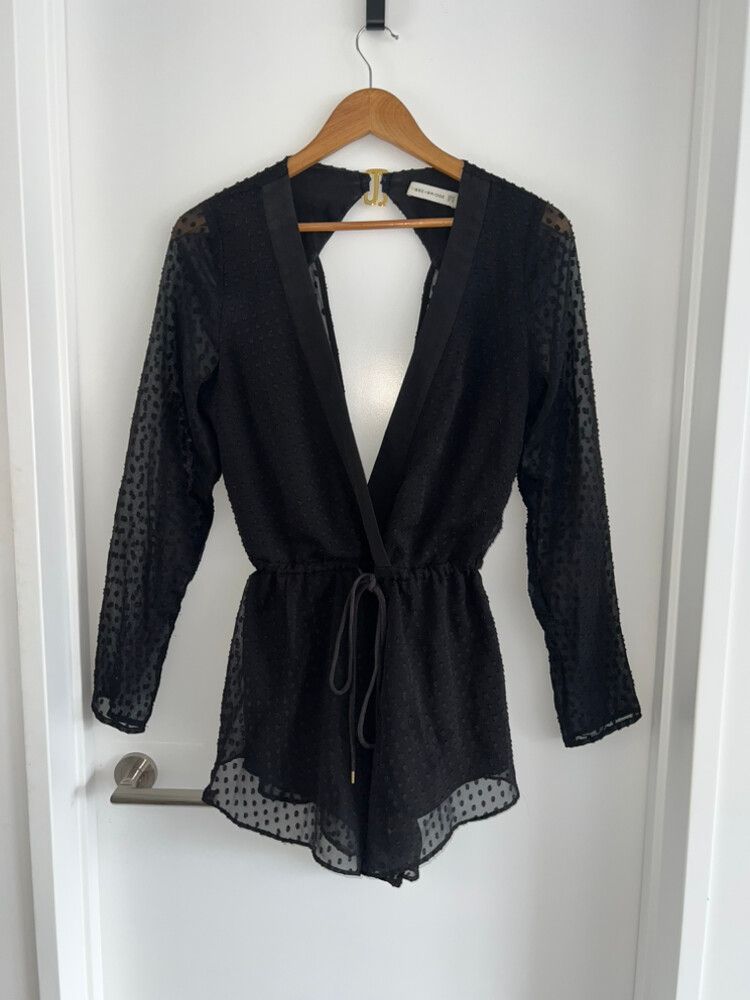 Bec & Bridge Black Playsuit