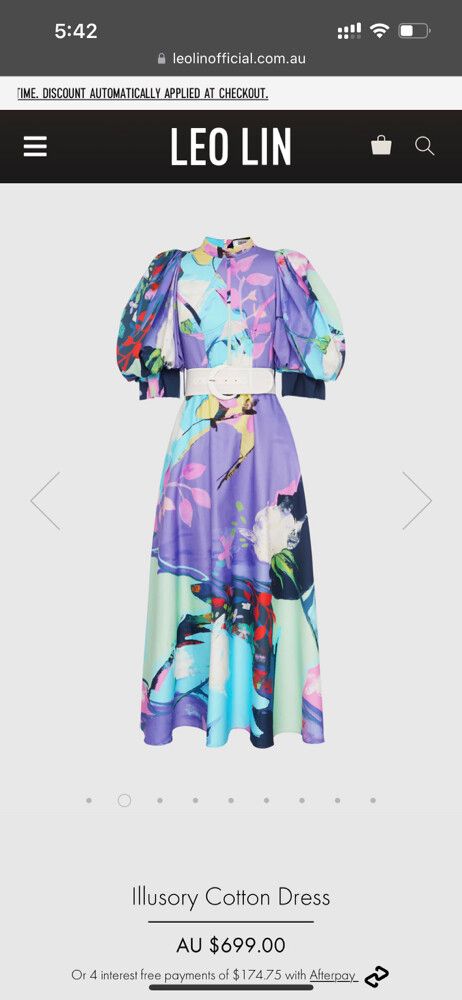 Leo & Lin - Illusory Cotton Dress on Designer Wardrobe Leo & Lin - Illusory Cotton Dress on Designer Wardrobe