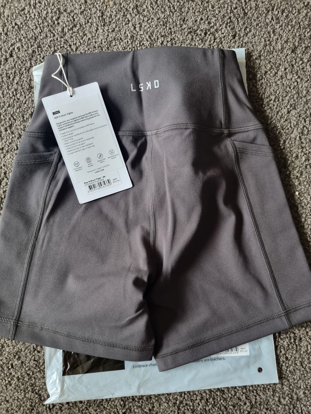 Rep X-Short Tights - Pirate Black-White