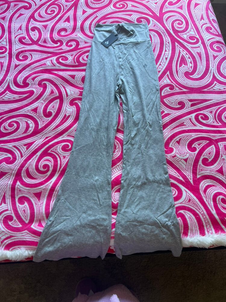 Grey Flared Pants