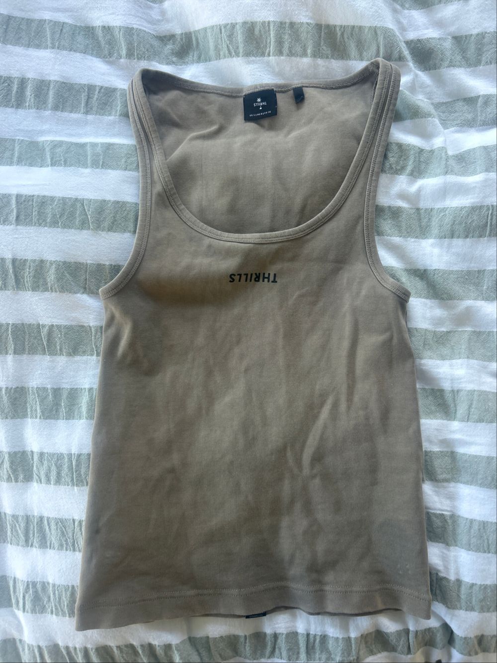 Thrills Beige Tank Top