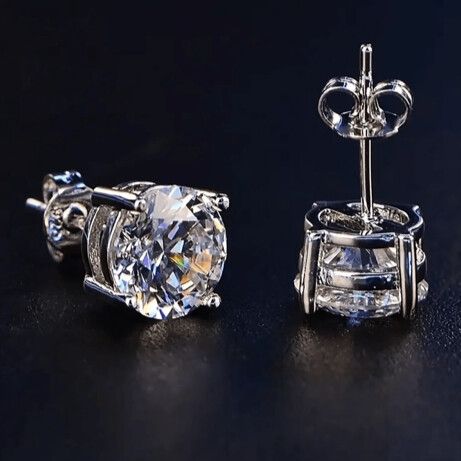 2 carat Moissanite Earrings