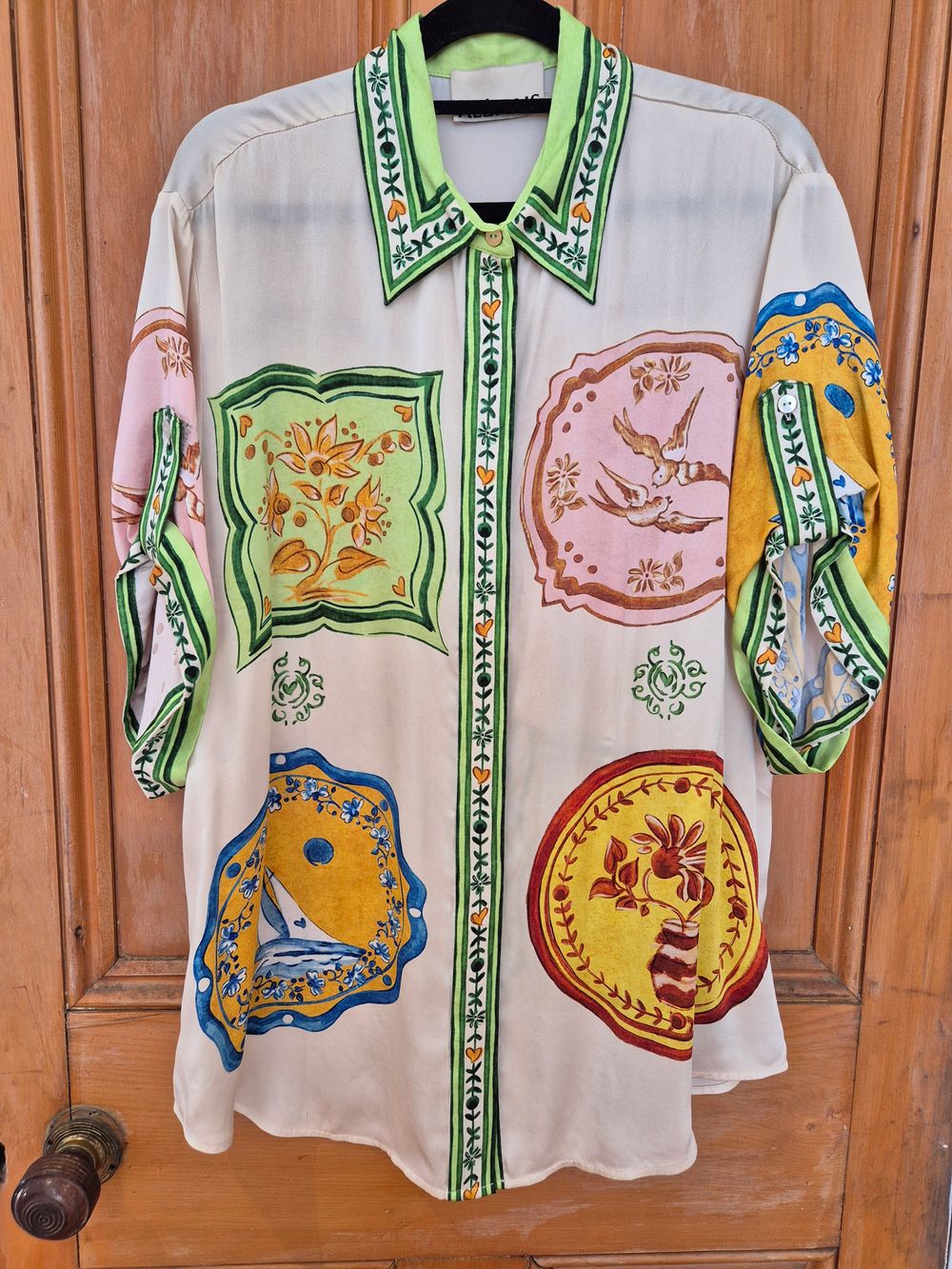 Porcelain silk shirt