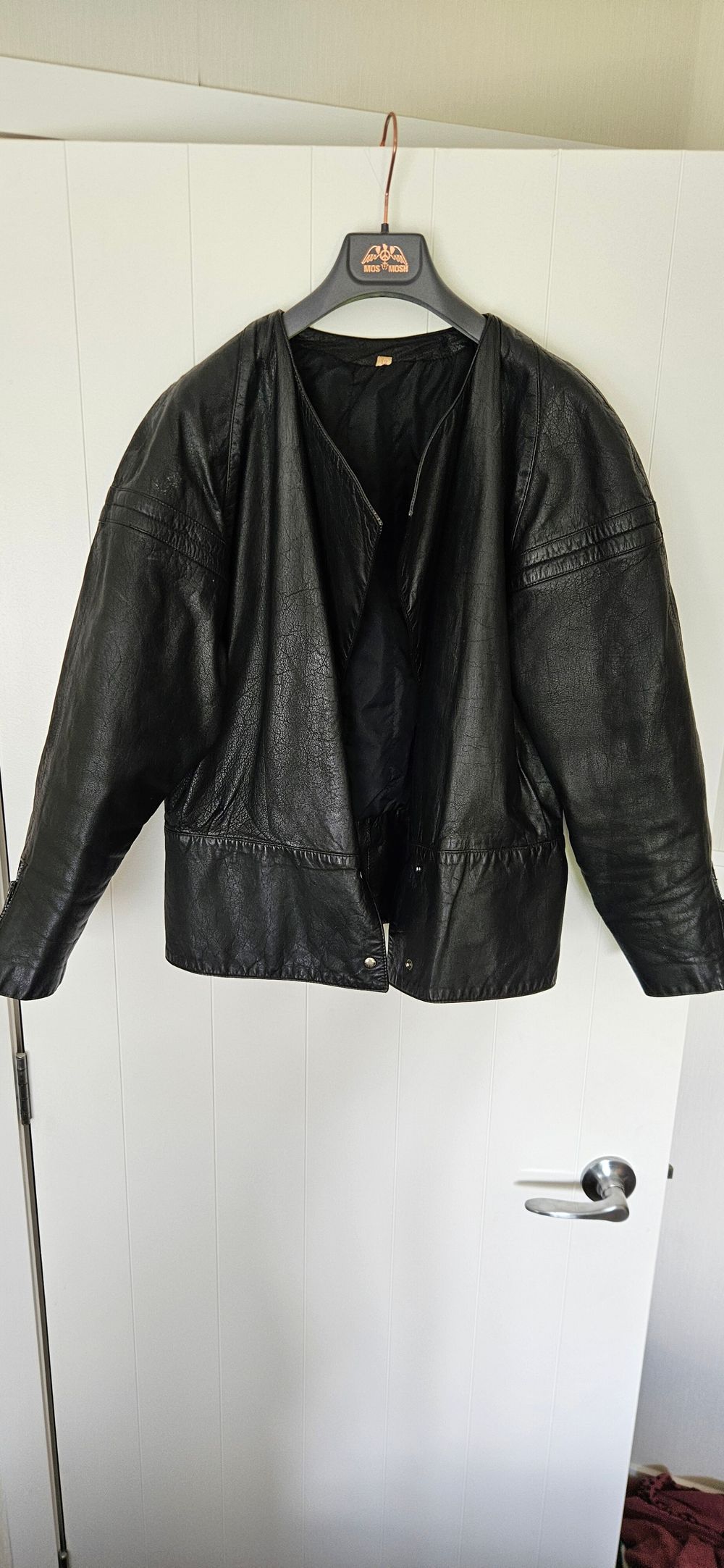 Black Vintage Leather Jacket