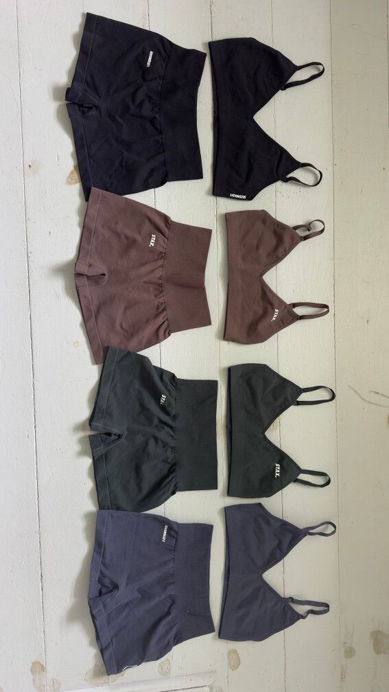Stax Bralette and Shorts Matching Set