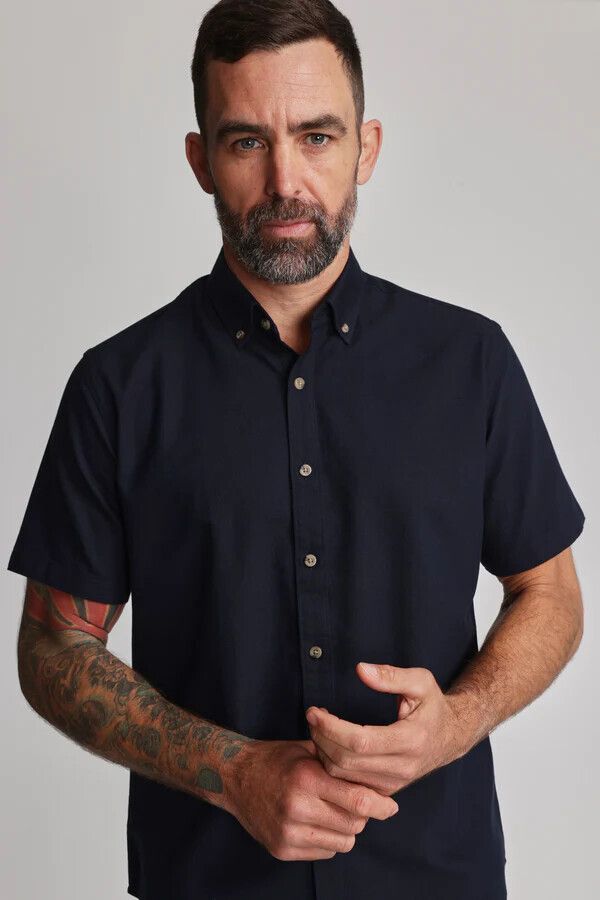 Barkers Dark Navy Short Sleeve Shirt