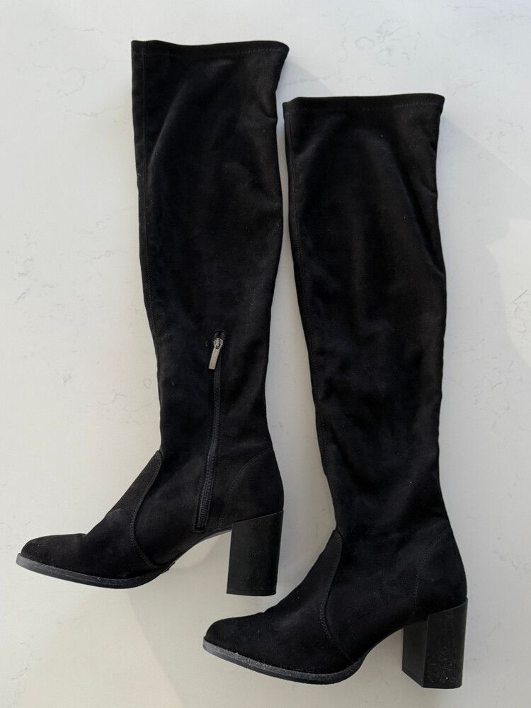 Paula Ryan Black Knee High Boots Size 39