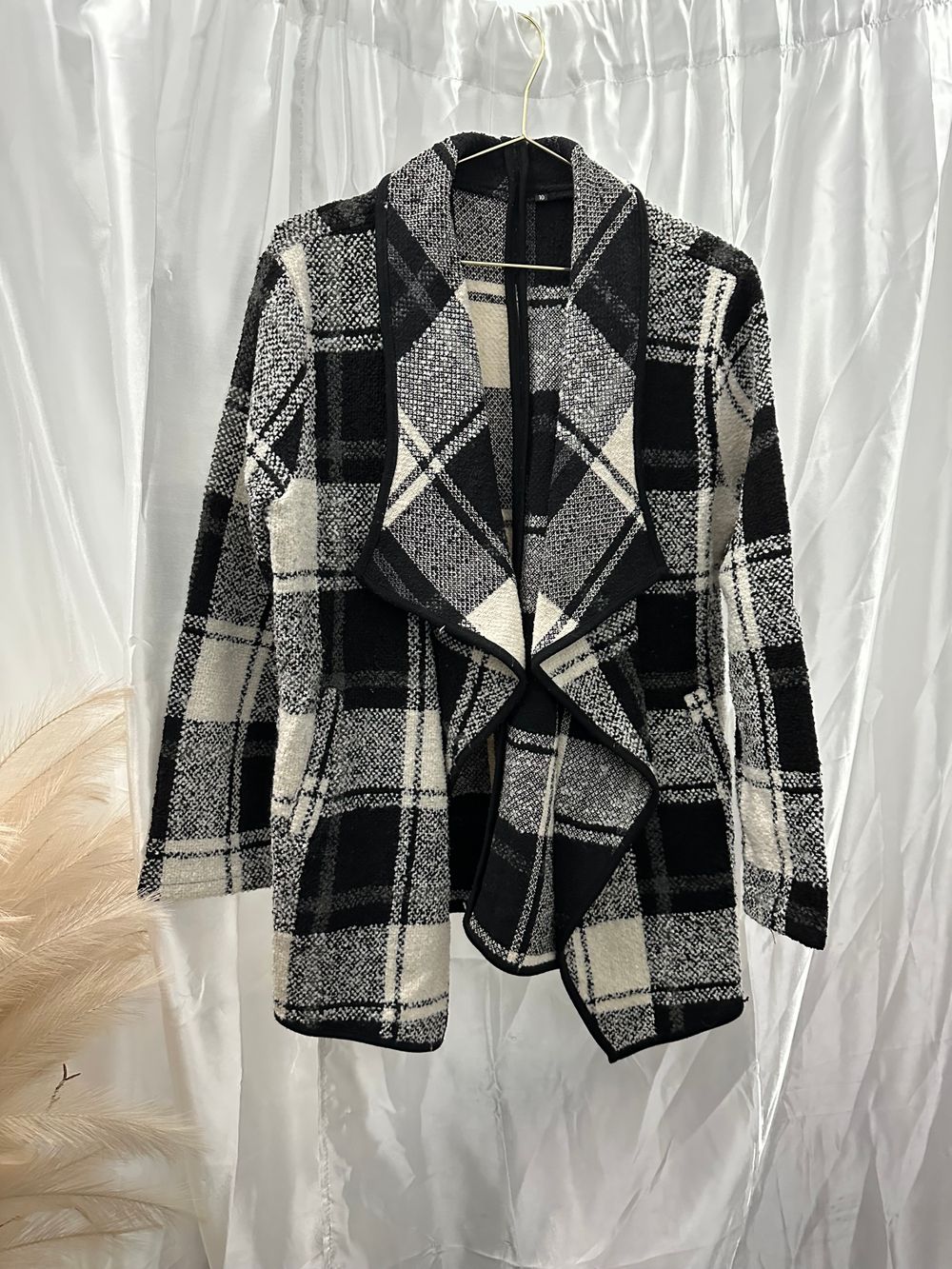 Black and white coat