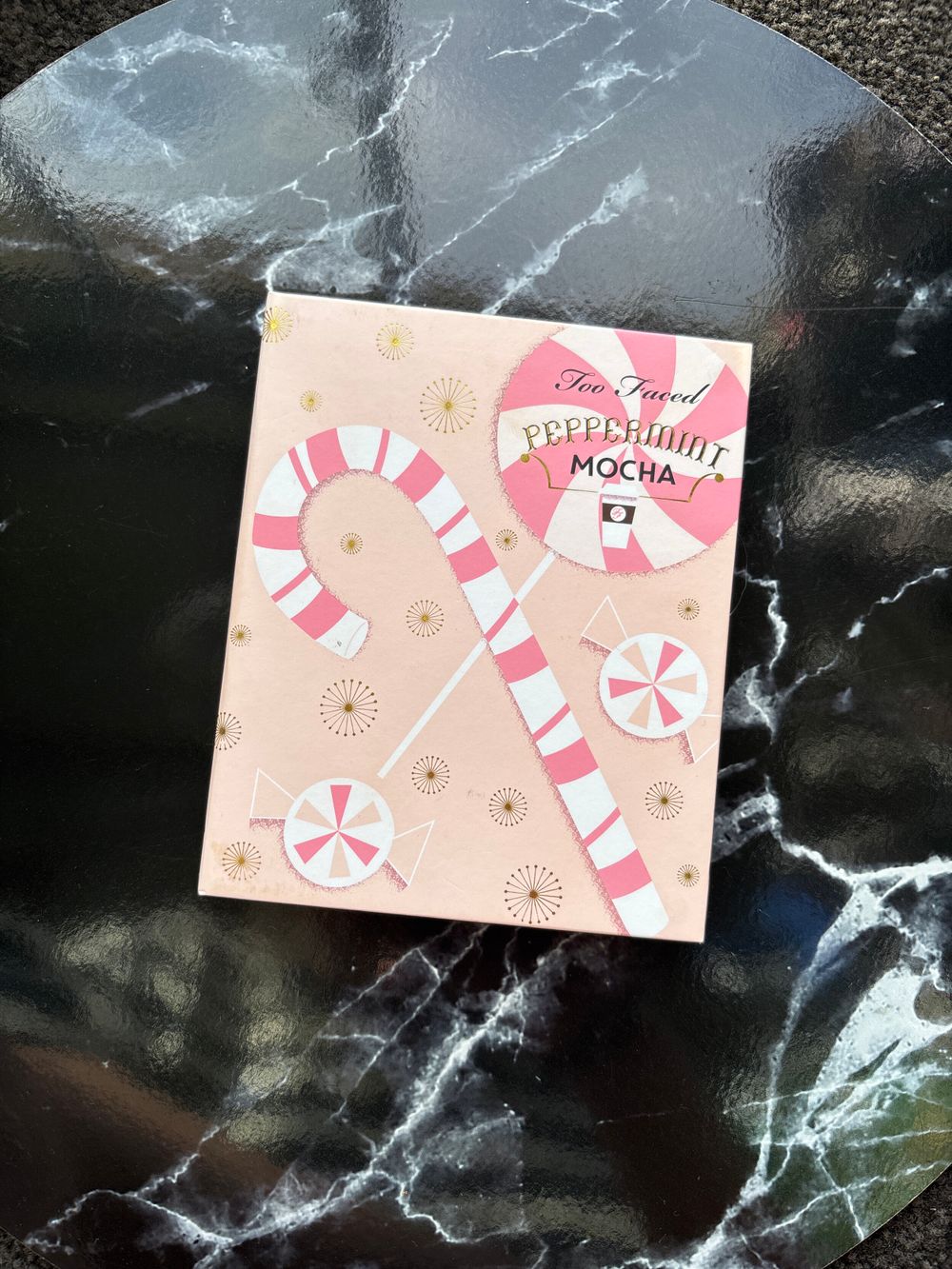 Too Faced Holiday Grande Hotel Café collection Peppermint Mocha Eyeshadow & Blush Palette
