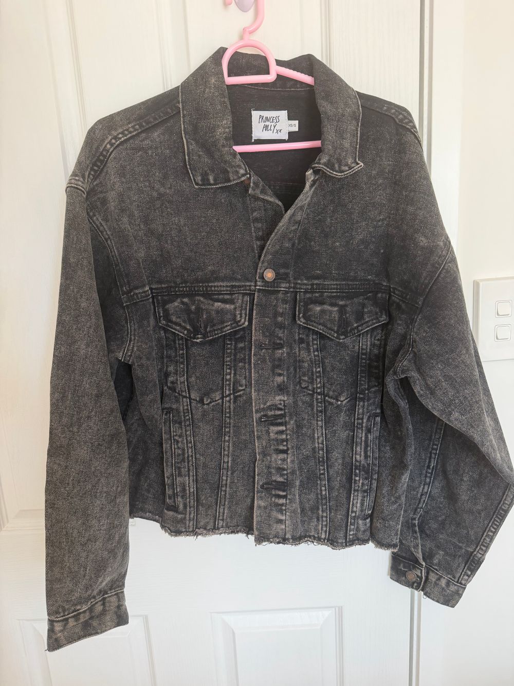 Princess Polly Black Denim Jacket