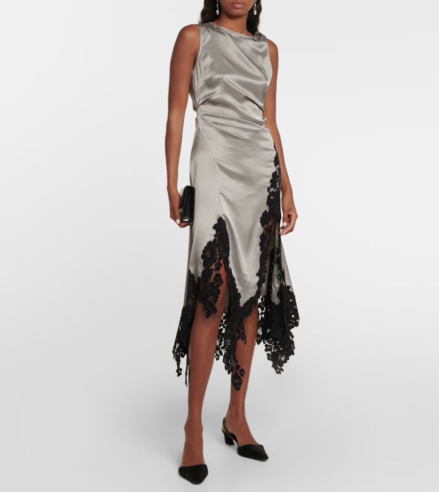 Acne Studios - Acne studios Dress with Black Lace Trim on Designer Wardrobe