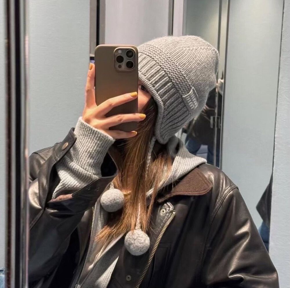 Miu Miu Grey Beanie