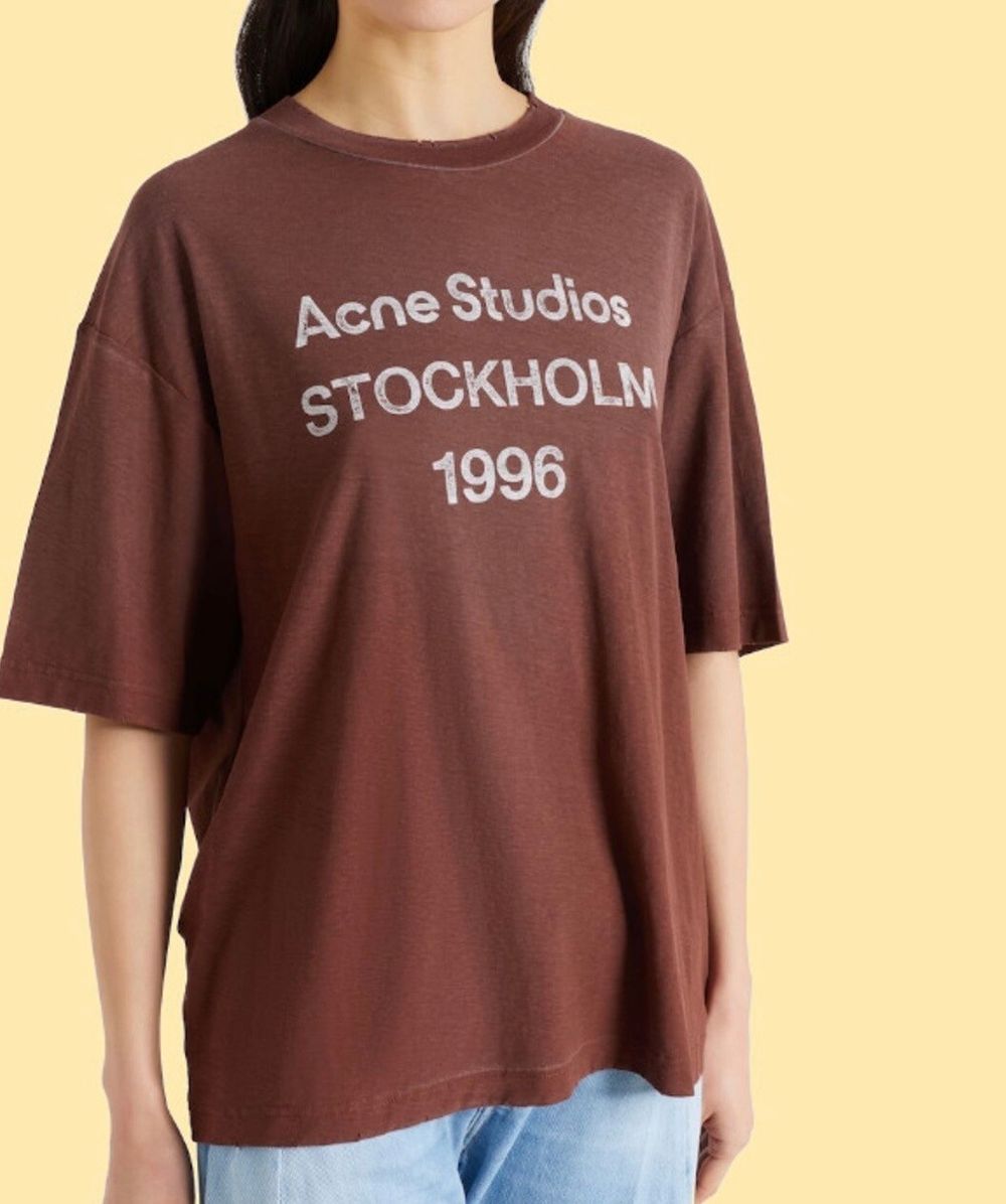 Acne Studios Brown Graphic T-Shirt