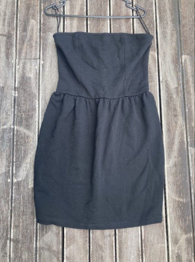 Black strapless dress cotton jersey