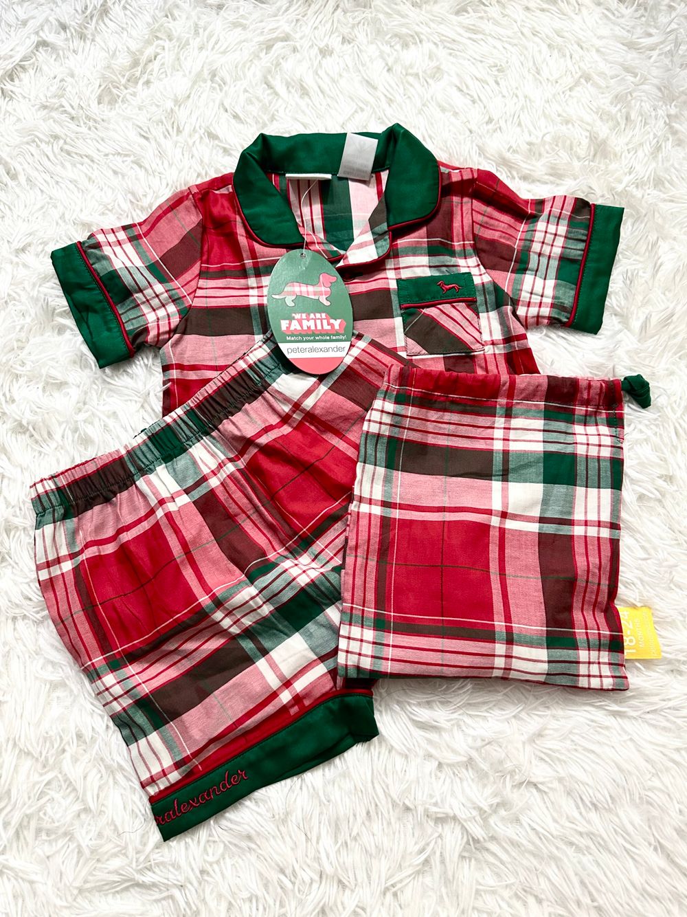 Peter Alexander Tartan Pyjama Set with Pouch
