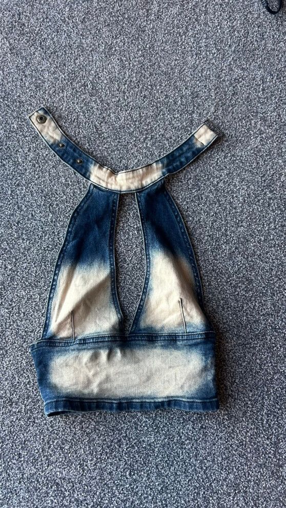 denim halter top