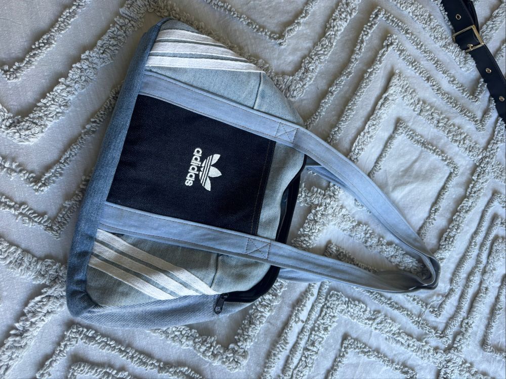 Vintage Adidas Denim  Bag