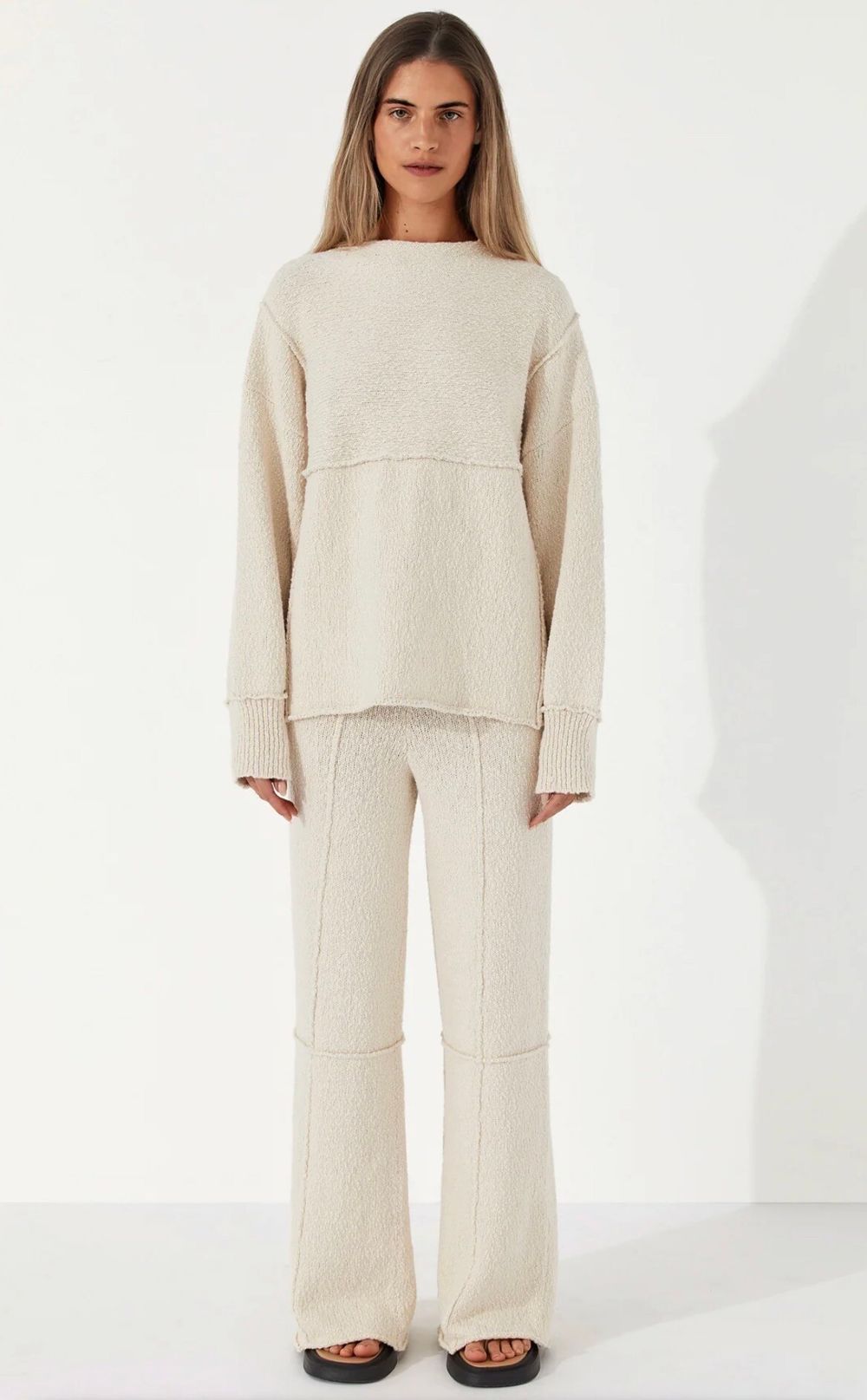 Zulu & Zephyr Stone Organic Cotton Knit Jumper