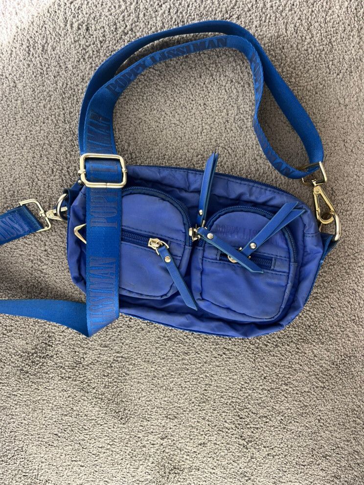 Poppy Lissiman electric blue crossbody bag