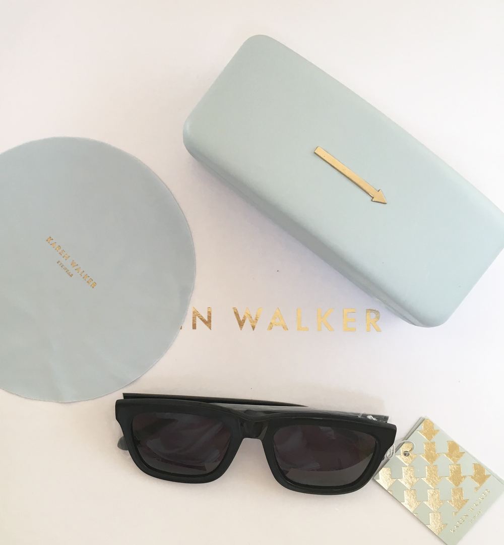Deep Freeze Karen Walker Black Sunglasses Karen Walker Deep Freeze Sunglasses 09701092 Crazy Brown  main image 4