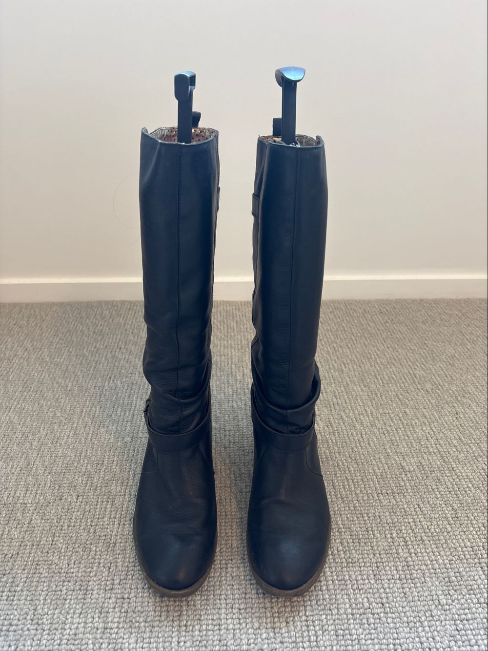 Kathryn Wilson Black Knee High Boots